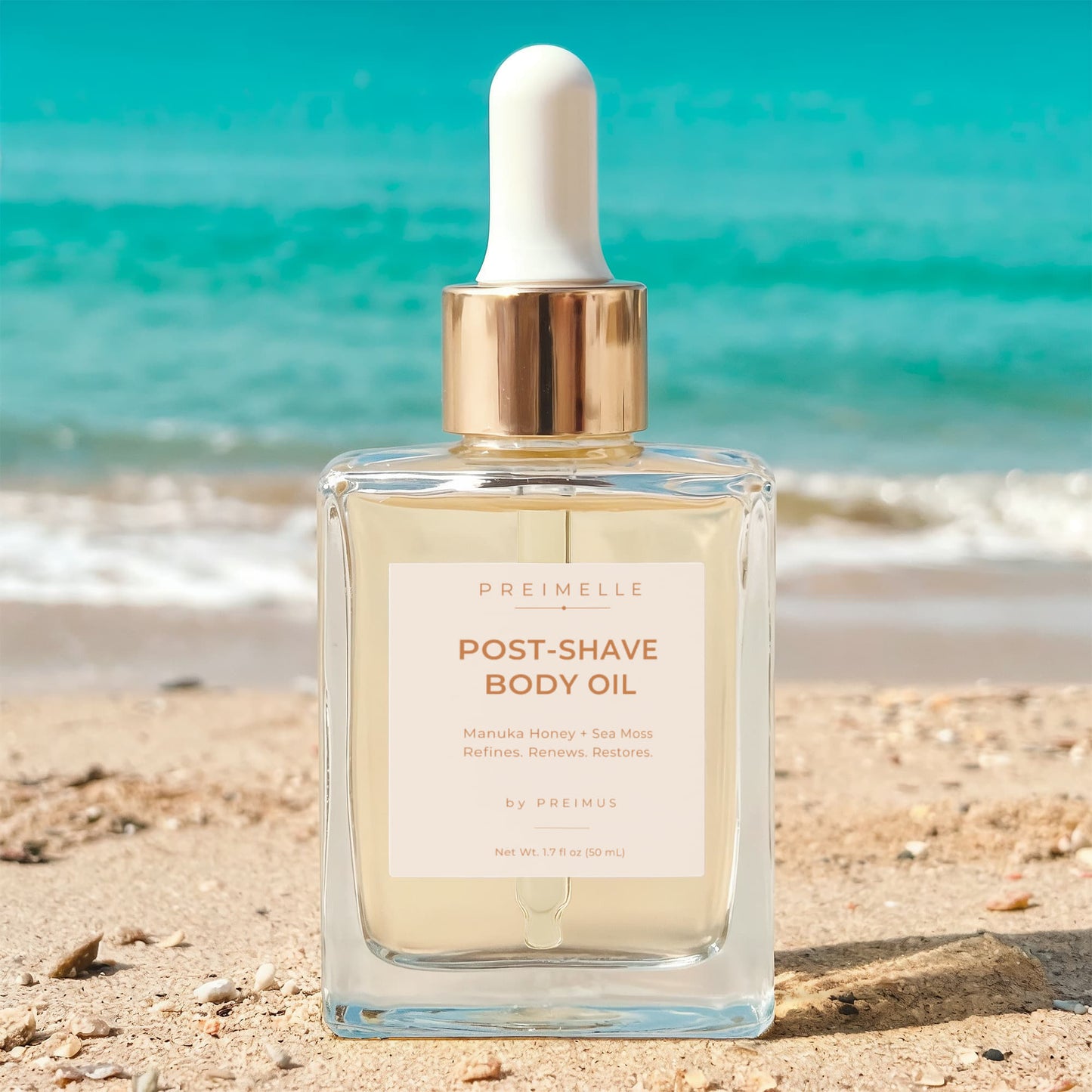 PREIMELLE MARIX Manuka Honey Sea Moss Post-Shave Body Oil