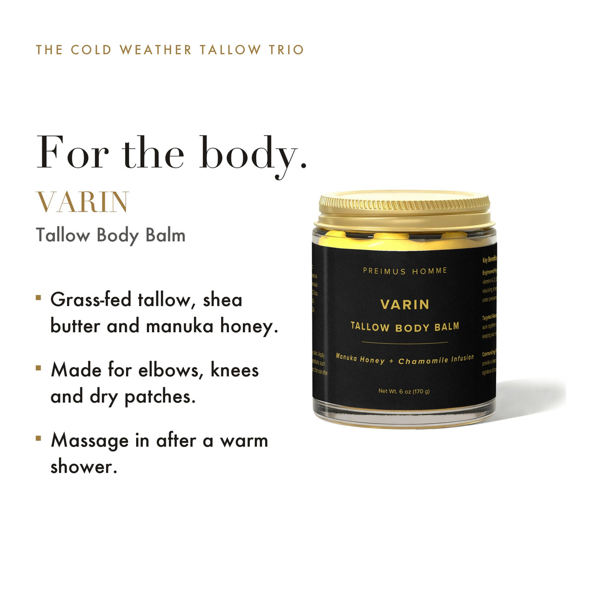 VARIN tallow body balm