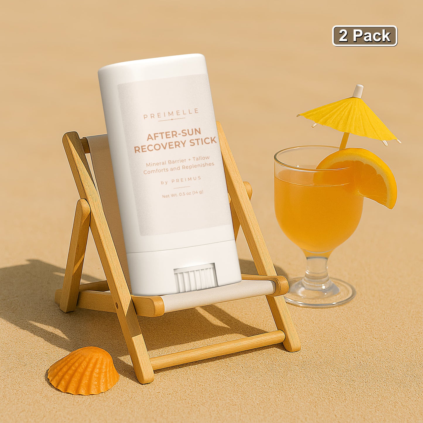 PREIMELLE SOLVAR 2-Pack After-Sun Recovery Stick