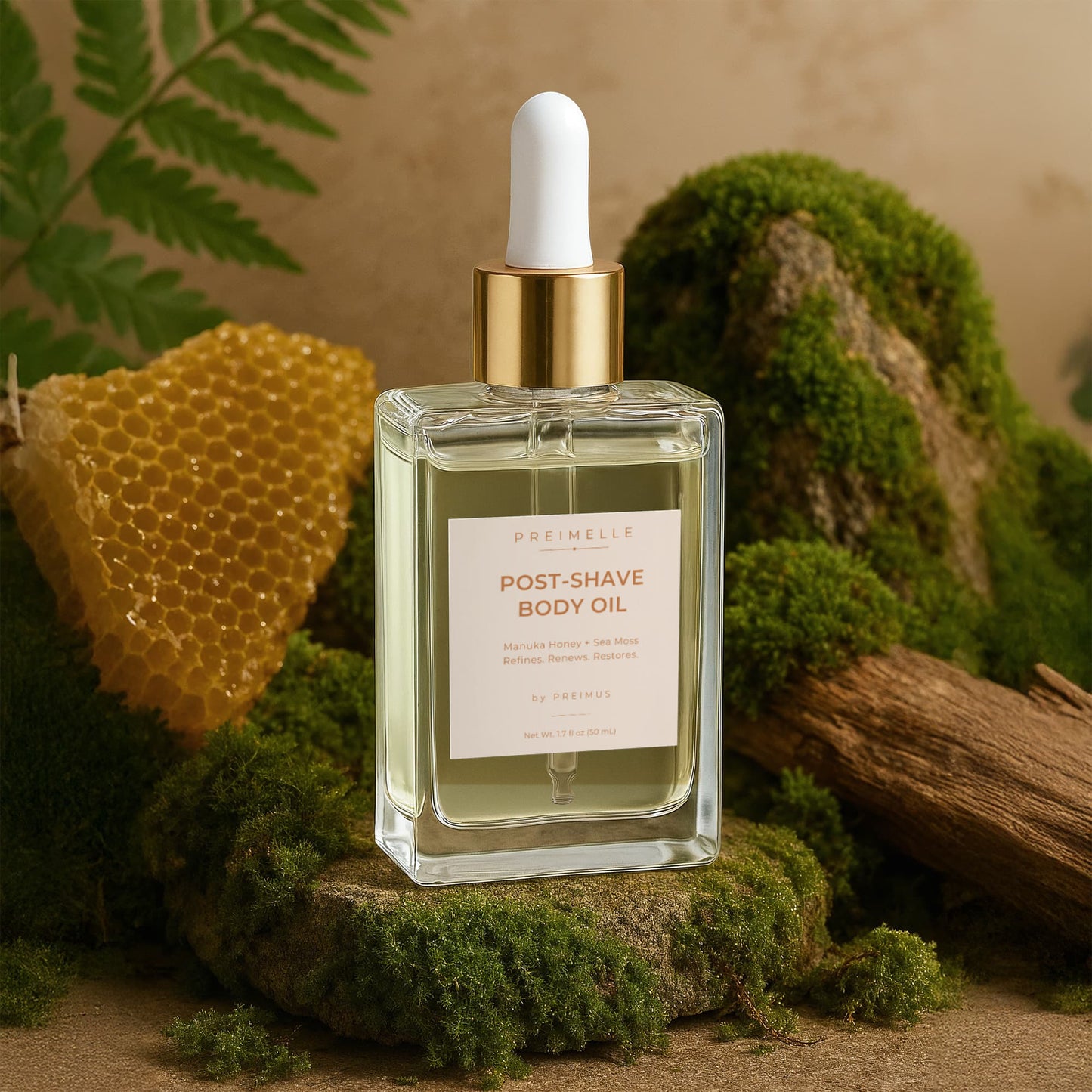 PREIMELLE MARIX Manuka Honey Sea Moss Post-Shave Body Oil